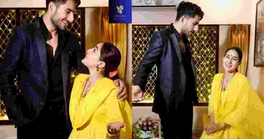 Sara Ali Khan with her brother Ibrahim Ali