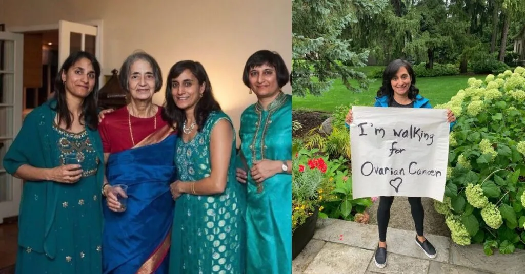 ANITA ANAND WITH HER MOTHER 