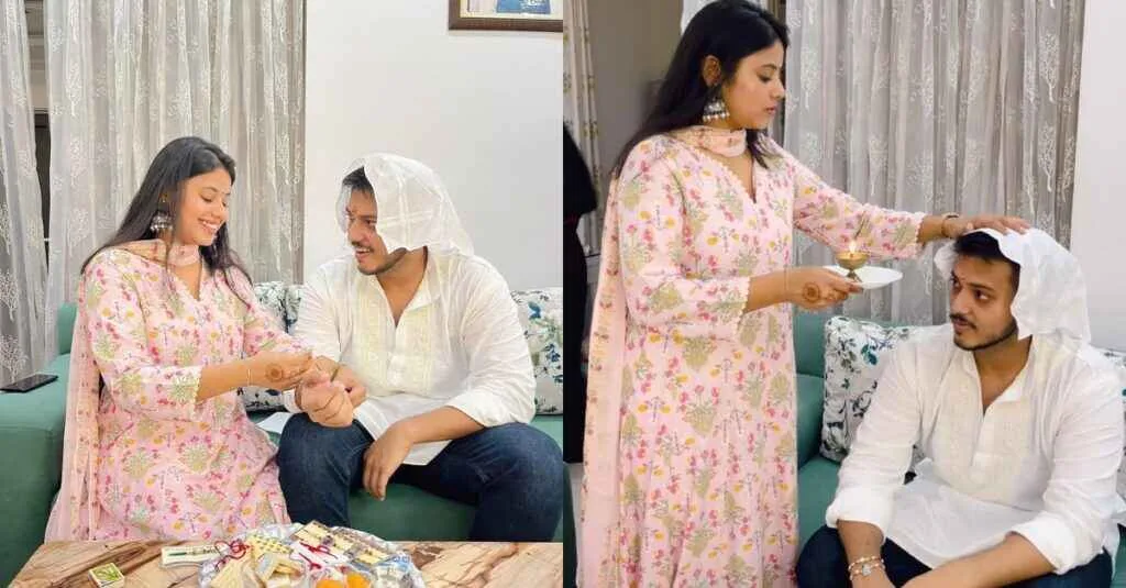 Priya Saroj With Her Brother