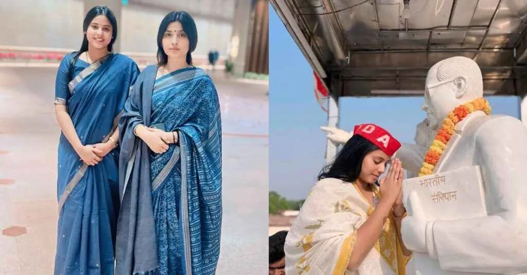 Priya Saroj with Dimple Yadav