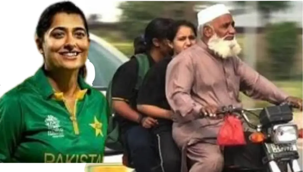 Nashra Sandhu Returning From Airport On Bike With Her Father