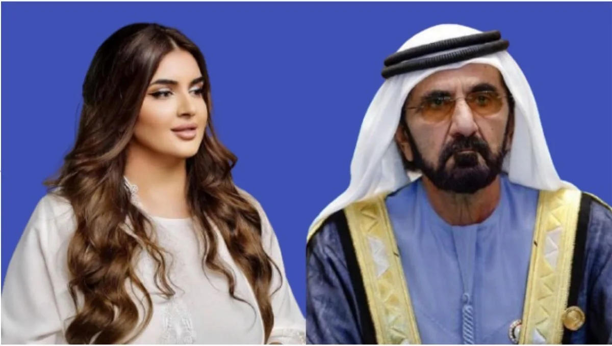 Sheikha Mahra with her father
