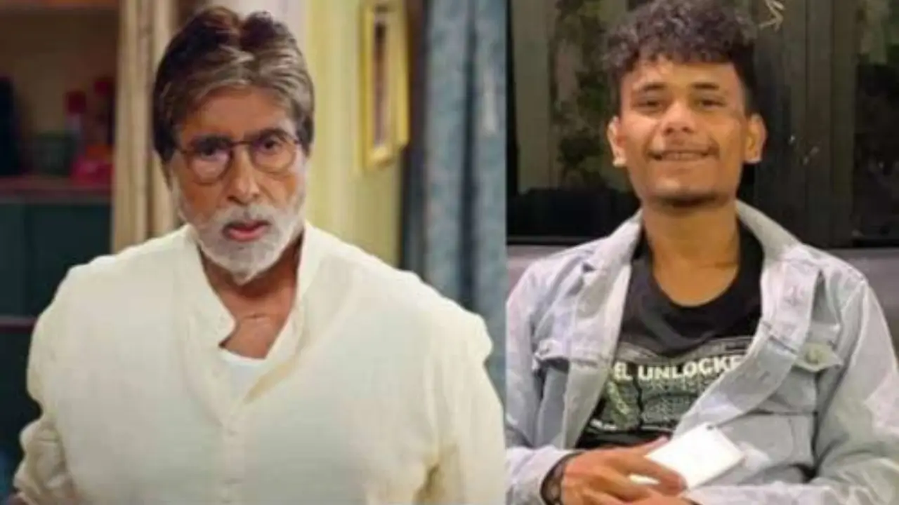 1000139664 Priyanshu Thakur with Amitabh Bachchan in Jhund Movie