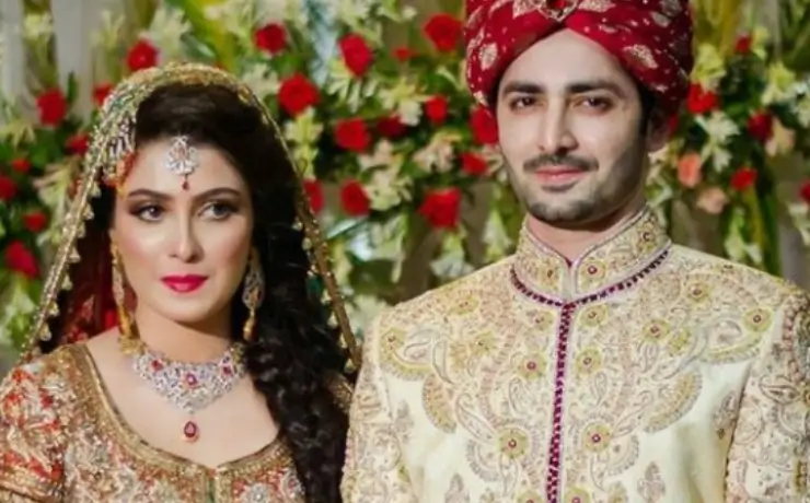 आयजा खान: पाकिस्तानी अभिनेत्री | Ayeza Khan, Age, Husband, Height, Children, Net Worth and Drama Biography in Hindi 6 Ayeza Khan with Husband Danish Taimoor