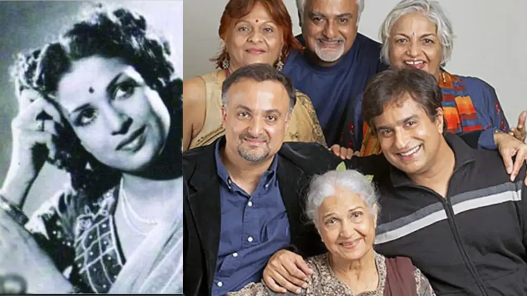 कामिनी कौशल की जीवनी: 98 वर्ष की आयु में निधन | Veteran Actress Kamini Kaushal Passes Away 4 Kamini Kaushal with Family