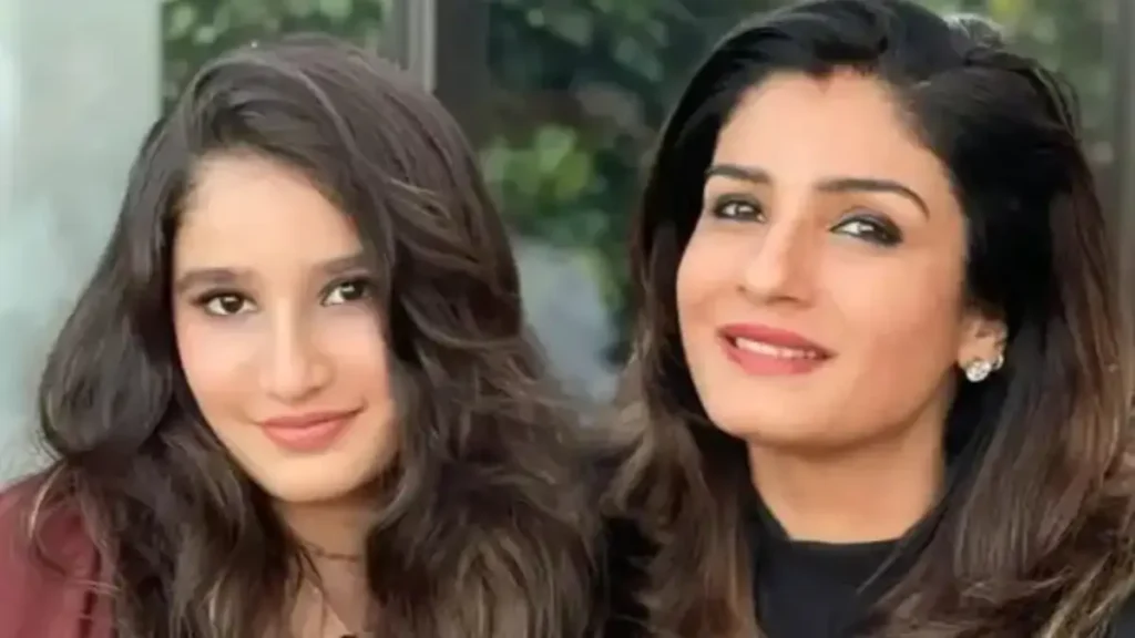 Raveena Tandon with Rasha Thadani 