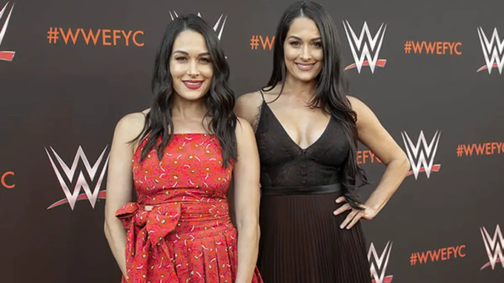 Nikki Bella WWE  With Twin Sister 