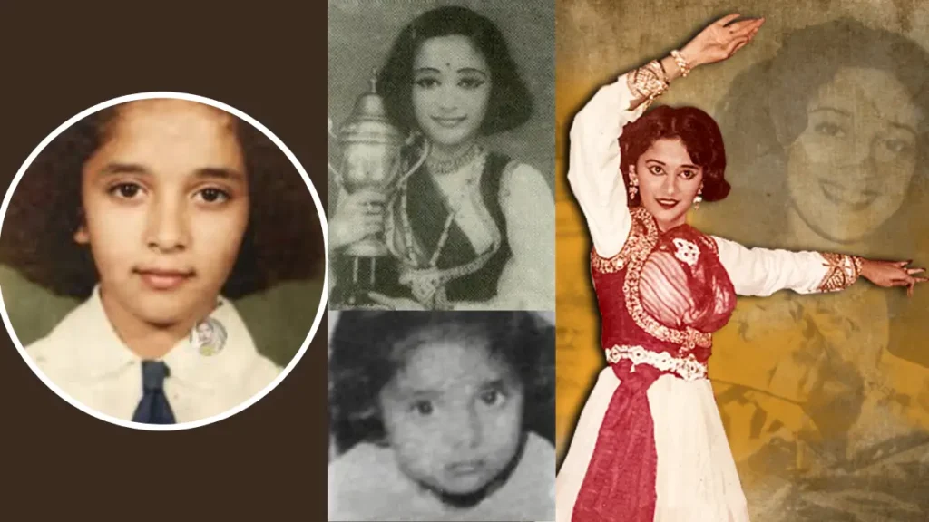 माधुरी दीक्षित: बॉलीवुड की धक-धक गर्ल की आयु (58), ऊंचाई, पति, बच्चे, परिवार और कुल सम्पत्ति | Madhuri Dixit Biography in Hindi 2 Madhuri Dixit Childhood Photo