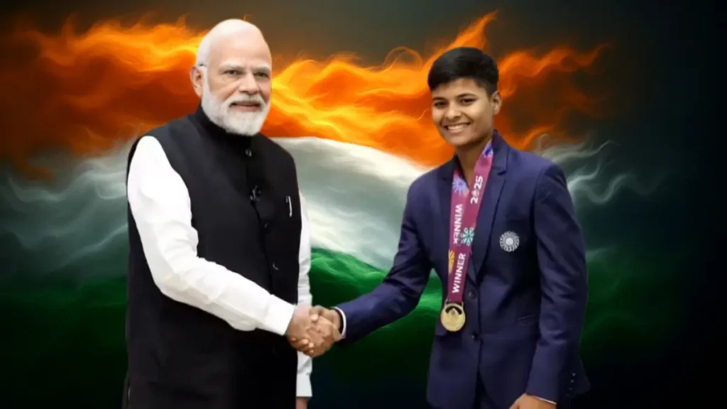 Kranti Goud With Narendra Modi 
