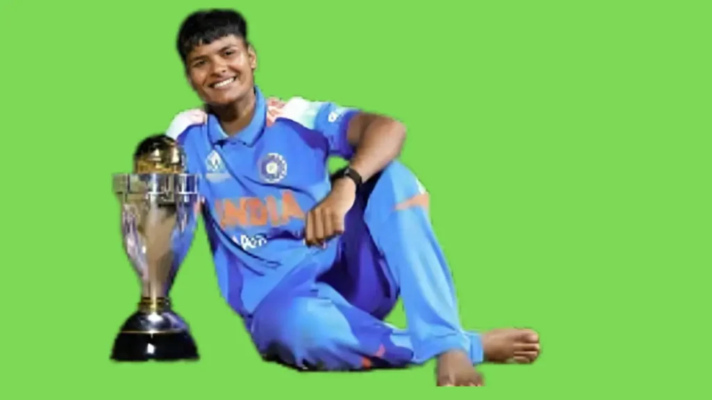 Kranti Goud with World Cup Trophy