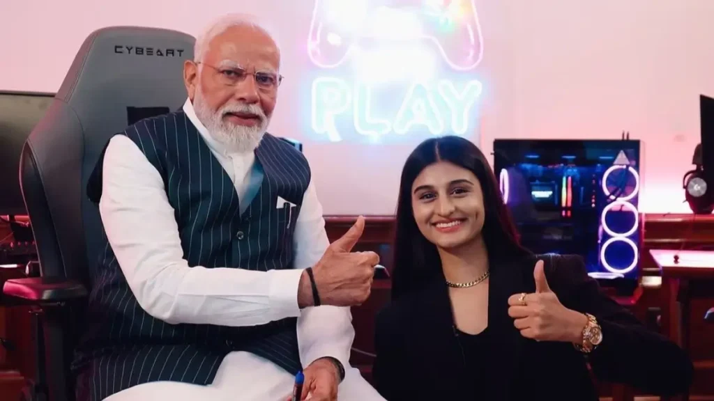 Payal Gaming with Narendra Modi 