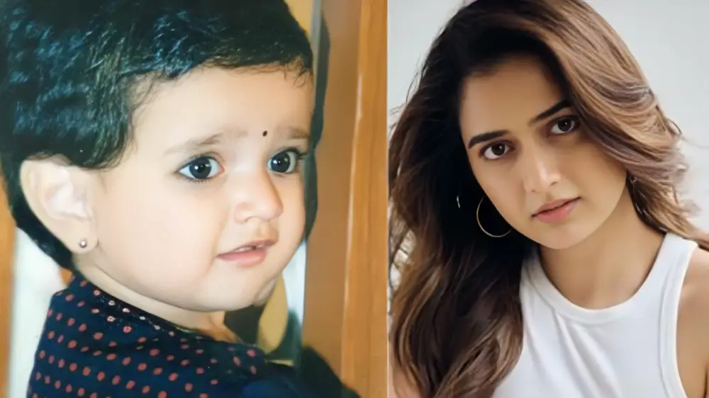 Ashika Ranganath Childhood photo 