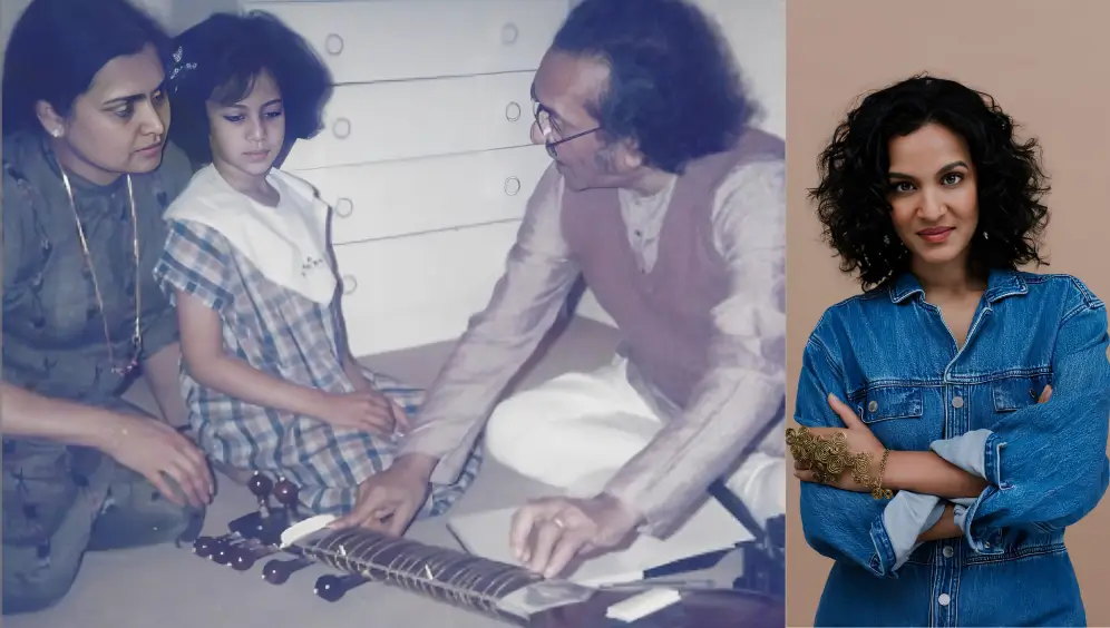 Anoushka Shankar Childhood Photo 
